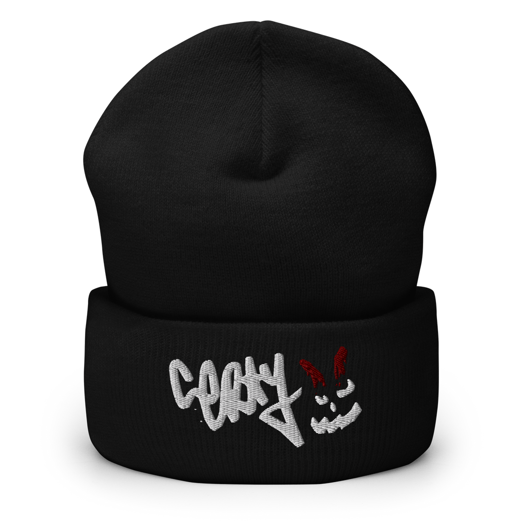 BADBOY Certy | BLACK CUFFED BEANIE