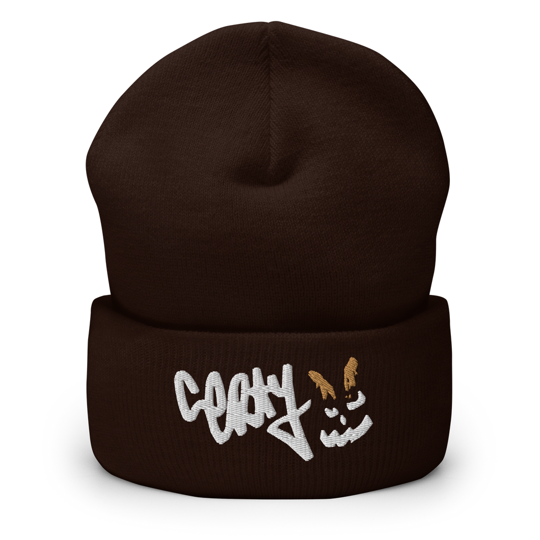 BADBOY Certy | BROWN CUFFED BEANIE